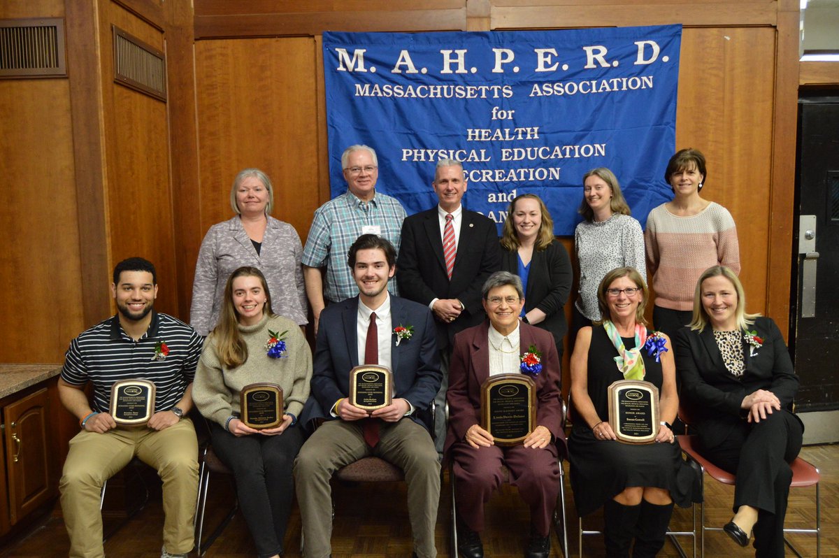 TassyPe's tweet photo. An honor to sit/ stand amongst these amazing and talented people who have helped change education forever #mahperd #springfieldcollege https://t.co/x1X027uxmK