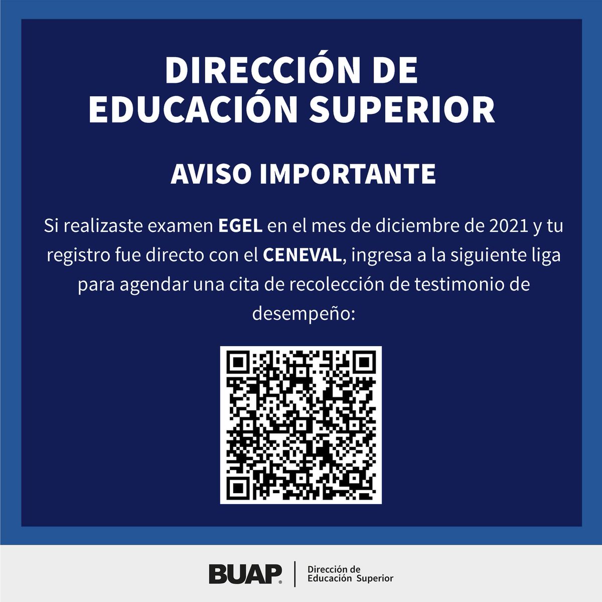 DES_BUAP's tweet photo. ⚠️Aviso importante⚠️ https://t.co/rMhS3Ki54F