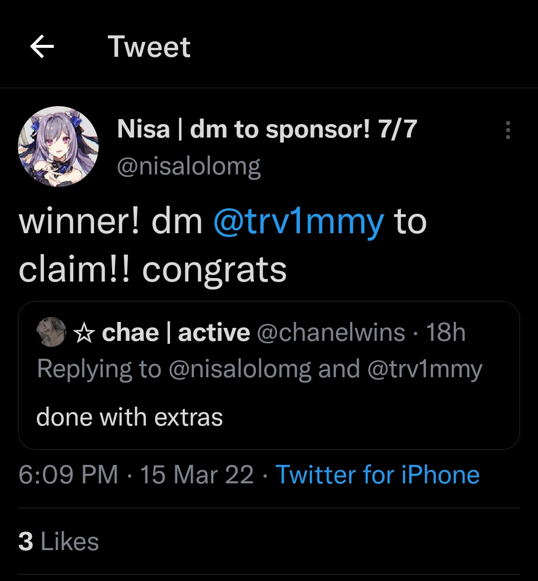 chanelwins's tweet photo. won a giveaway from @nisalolomg and @trv1mmy, thank you so much! #vimsproofs https://t.co/boSK3kiayH