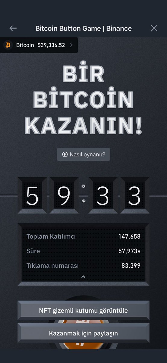 #BitcoinButton #Binance