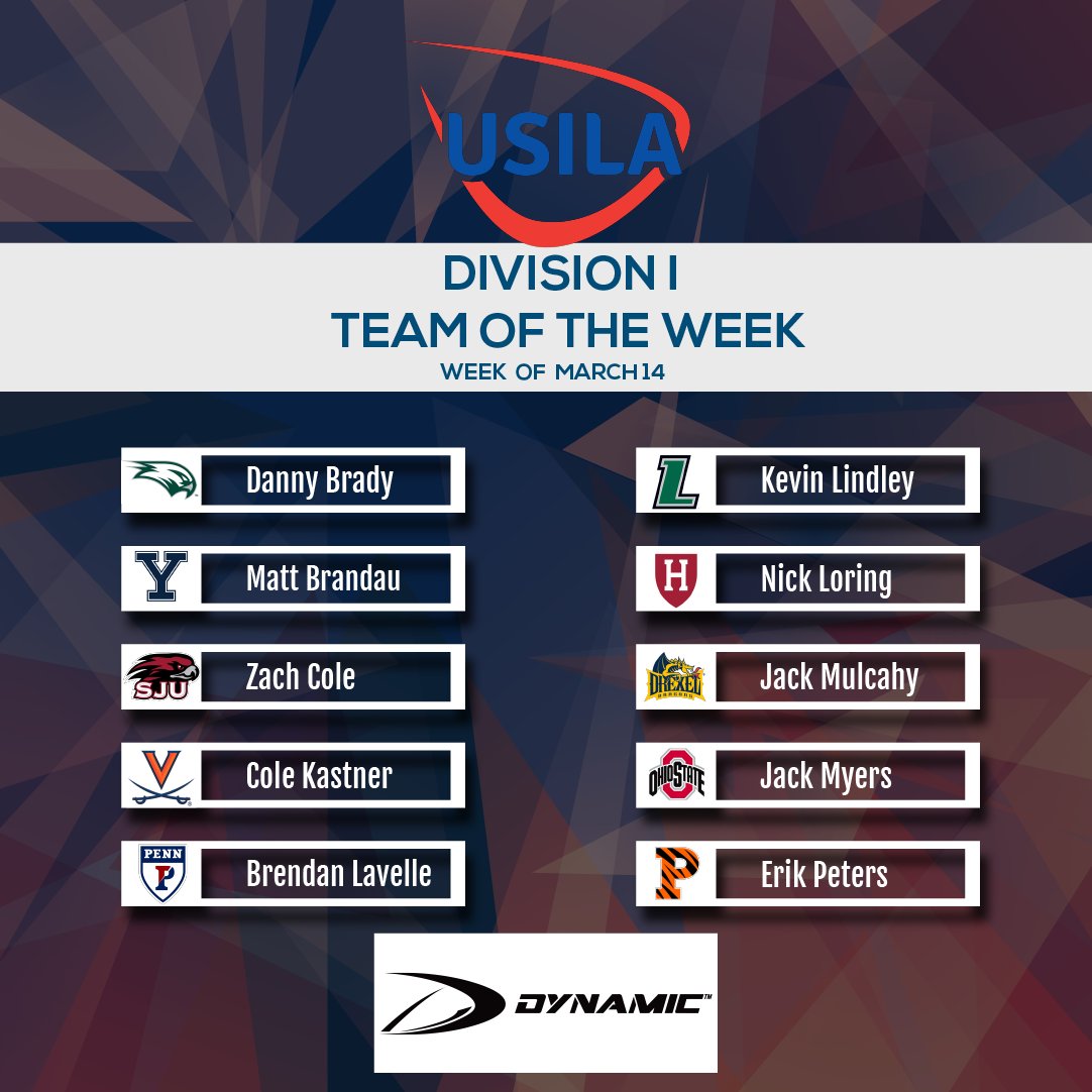 USILA_Lax's tweet photo. Congratulations to this week's USILA/Dynamic Teams of the Week (Week of March 14)! Way to get after it last week. Keep it going! https://t.co/yz40vspC4G