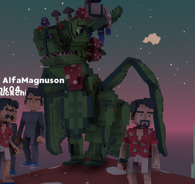 Stephankeirs's tweet photo. @TheSandboxGame I just participated in the daily #SandboxAlphaS2Contest for a chance to earn up to 1,000 $SAND! Starting March 15 - Selfie with the mushroom dragon. Check out my screenshot below! 👇 #SandboxAlphaS2 https://t.co/ILmMVt2HJH