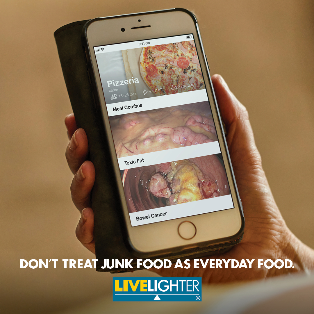CancerCouncilWA's tweet photo. .@Live_Lighter launches its campaign, encouraging West Australians to choose a healthier alternative to junk food. 🥳

Eating junk food regularly can lead to excess body fat, which increases the risk of 13 different types of cancer.
https://t.co/CR9kUWqy9U 

#MenuApp #Wave3 https://t.co/2FW0zo7Rnr