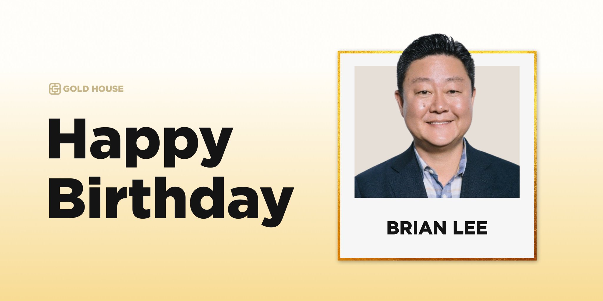 Happy Birthday, Brian Lee! 