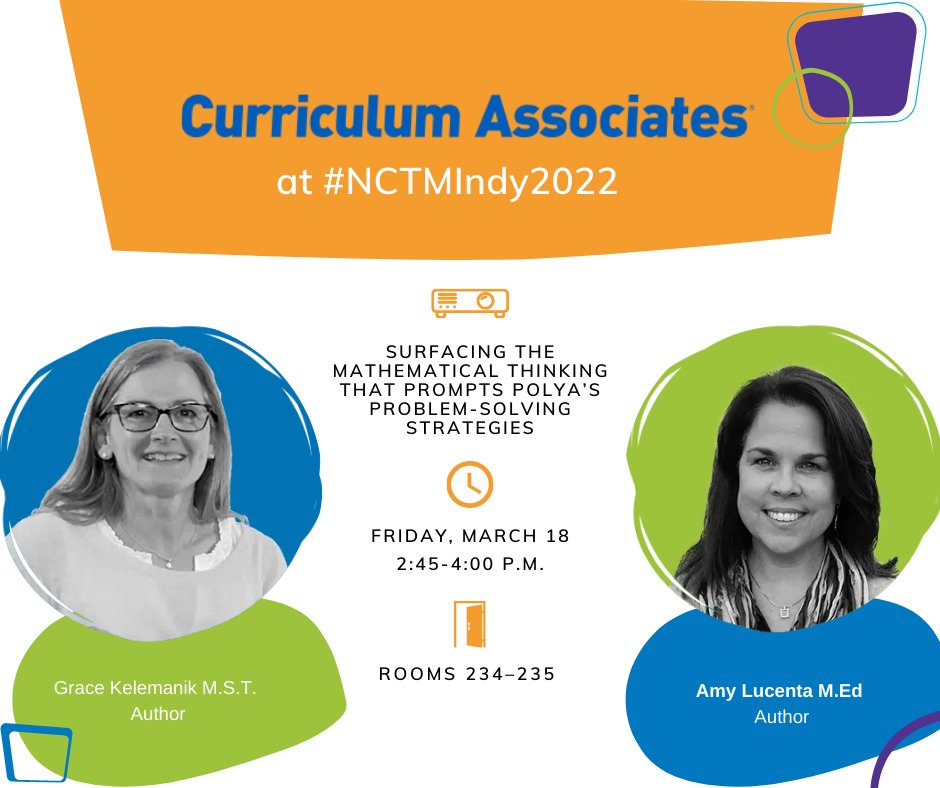 @Amylucentya and I are so excited to engage with Indiana educators in our second session at #NCTMINDY2022. This hands-on workshop focus on new ways to develop mathematical thinking through problem-solving. #FosteringMathPractices