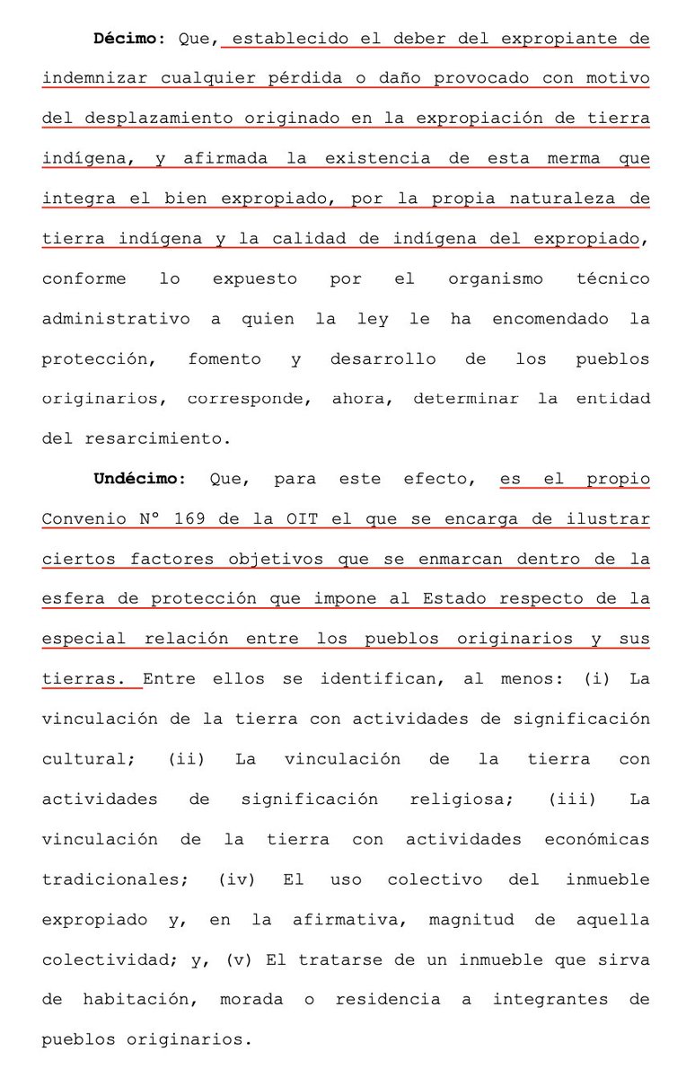 LuisCorderoVega's tweet photo. CS(15.3.2022,rol 139750-2020)si la expropiación recae en tierras indígenas las normas legales deben complementarse con las del Convenio 169 que obliga a considerar, para valorar el daño ocasionado, el desplazamiento de las tierras ocupadas o utilizadas por los pueblos originarios https://t.co/1KxH4HQwMk