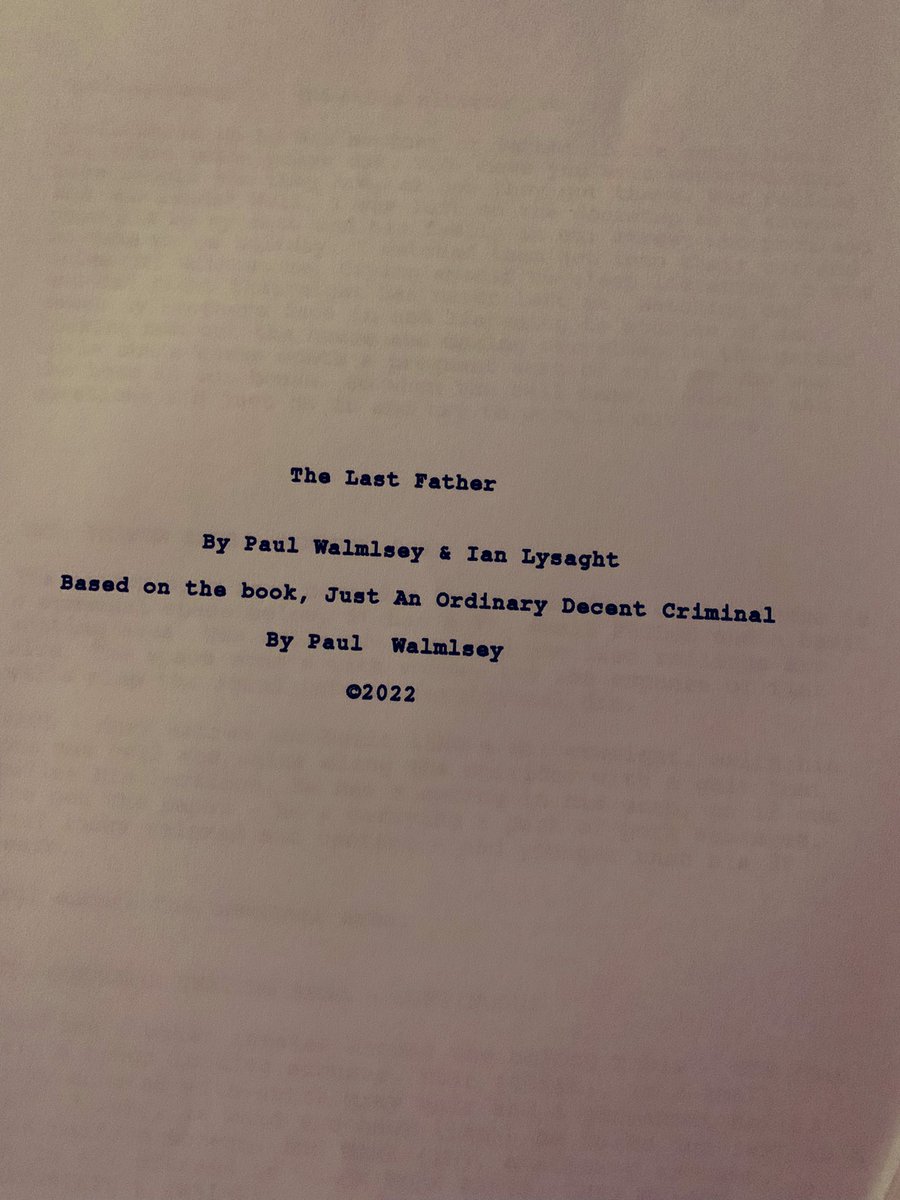 PaulWalmsley23's tweet photo. So my first script is now written. Blood, sweat and loads of tears have been absorbed into these pages. Big thanks to Ian Lysaght and especially my children Lizzie, Paul and Emilly.x x x 🙏🏻😇🤗 https://t.co/lWUjkBBJIt