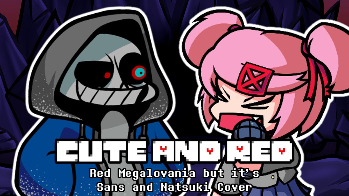 SprooceMC's tweet photo. NEW COVER VIDEO! WATCH NOW: 
https://t.co/exH83crx4N
Cute and Red (Red Megalovania but it's Sans and Natsuki Cover) 

#undertale #fridaynightfunkin #fnfmod #fnfmods #FNFCovers #DokiDokiLiteratureClub #DDTO #DDLC #DokiDokiTakeover #Dusttale #fnfdusttale https://t.co/ydwsh9Zi7A