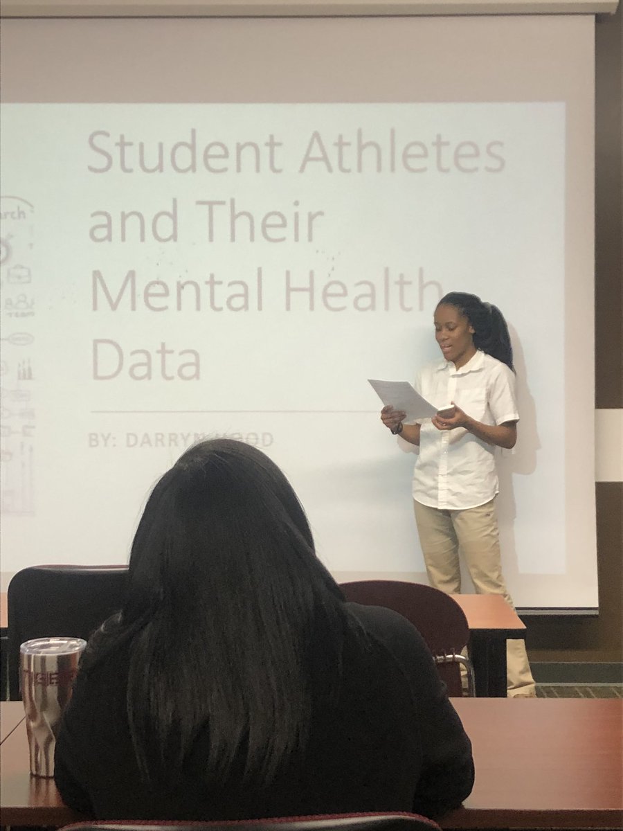 Nic_Carothers's tweet photo. Amazing Capstone Project from Senior @DHood_13 Mental Health in High School Athletics must be taken seriously! I know @MsSparkle13 was so proud! Great Job! https://t.co/iJkKLz8zTG