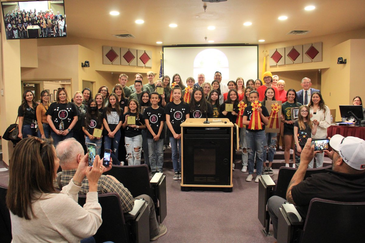 LCPSnet's tweet photo. Congratulations to Centennial High, Las Cruces High, Mayfield High, Organ Mountain High, Camino Real Middle, and Sierra Middle for earning many first place state championship awards at the New Mexico Association for Student Councils State Leadership Conference and Competition. https://t.co/RueoMzJKpd