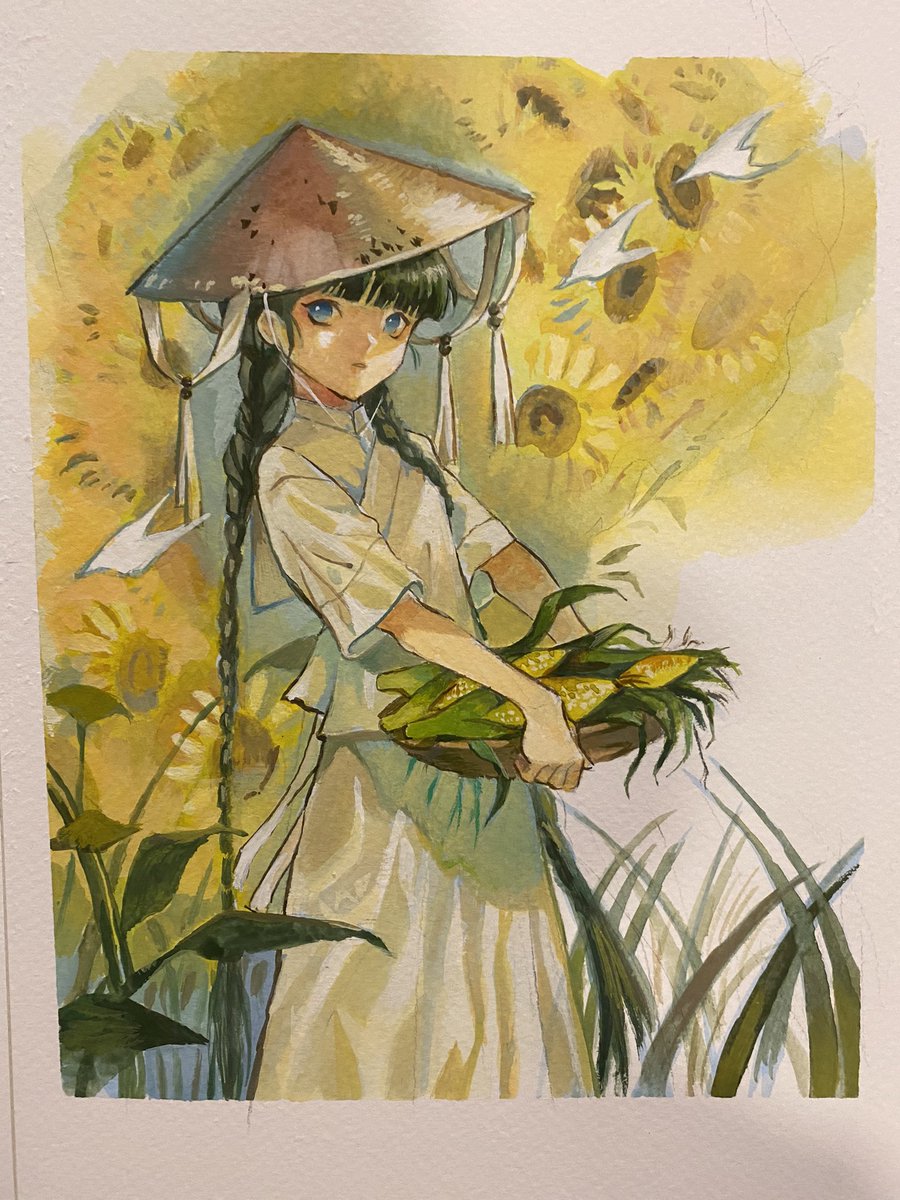 yoyoldraw's tweet photo. Weekly practice🎨
#gouache #postercolors https://t.co/DKx3vlF7UP