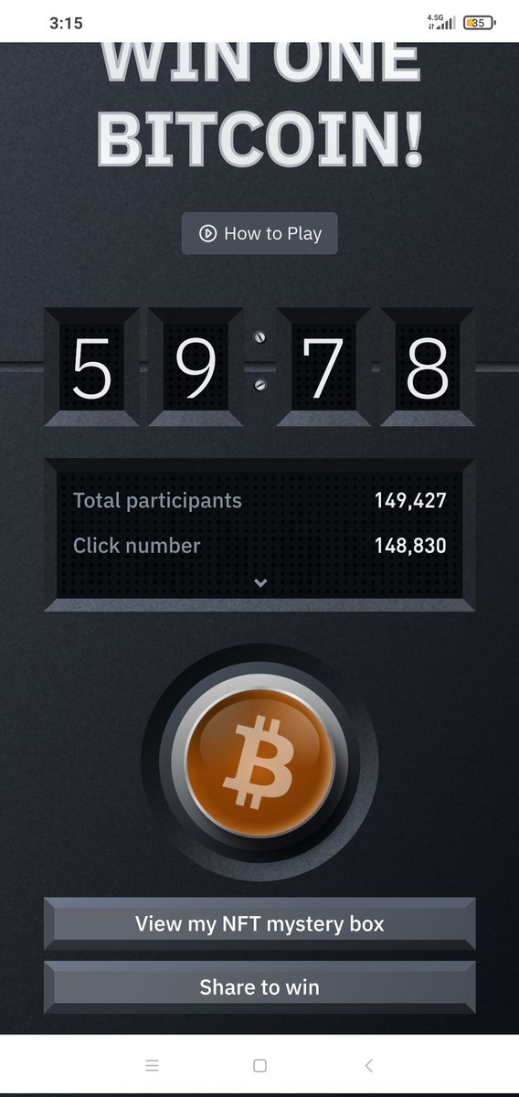 #BitcoinButton #BINANCE #BitcoinButtongame
