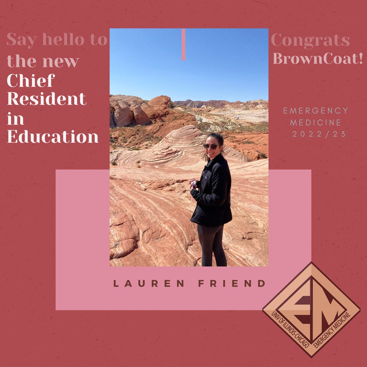 UICBrownCoat's tweet photo. #Congratulations #EMChiefResident
#Education
#EmergencyMedicine
#BrowncoatNation
#WindyCityEM https://t.co/zhTwMrL5Oe