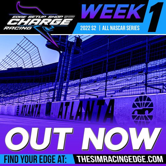 Week 1 of season two is live on iRacing. Just finished testing our The Sim Racing Edge setup for Atlanta. The car has good grip and drive which is key for success at this tricky 1.5 mile track! You can find the setup for this week at
thesimracingedge.com