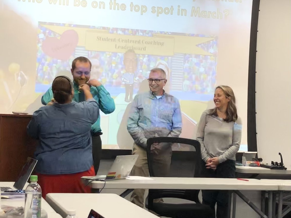 PeregoyBCPS's tweet photo. Consulting Teachers participated in icebreakers before jumping into student-centered coaching! By  focusing on student outcomes and setting goals for student learning, CTs can directly impact instructional practice to promote student achievement. @SweeneyDiane @bcps_par https://t.co/wxG3Mv9kP5