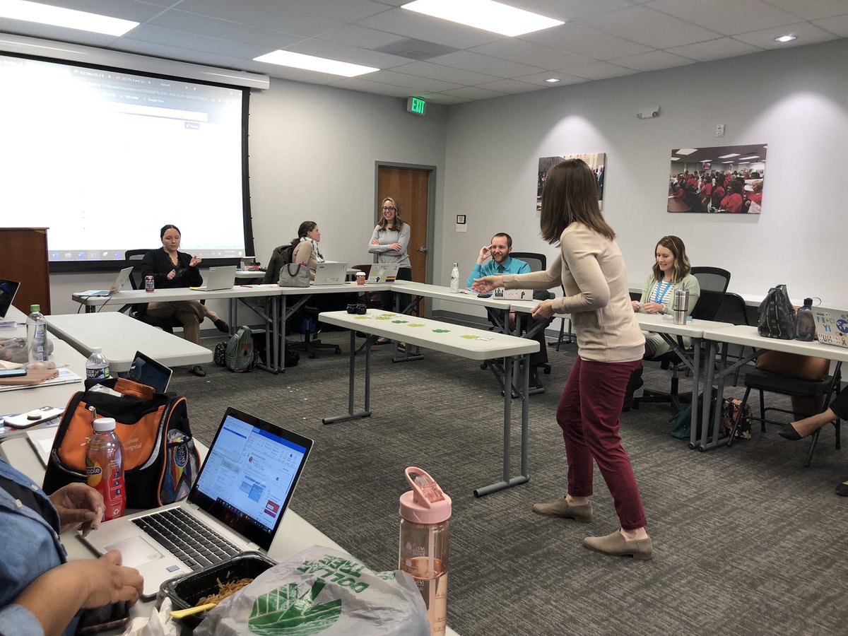 PeregoyBCPS's tweet photo. Consulting Teachers participated in icebreakers before jumping into student-centered coaching! By  focusing on student outcomes and setting goals for student learning, CTs can directly impact instructional practice to promote student achievement. @SweeneyDiane @bcps_par https://t.co/wxG3Mv9kP5