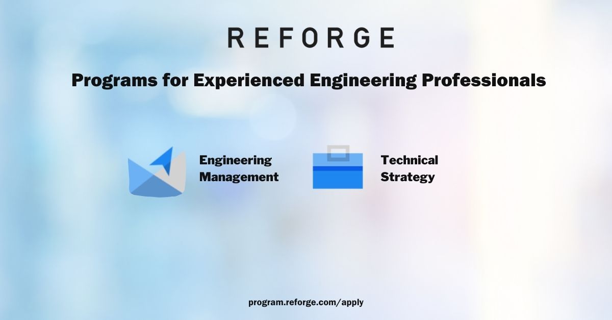 reforge's tweet photo. Are you an engineering professional? Apply to become a Reforge member before our Spring 2022 Cohort begins to enroll in these expert-led courses below. #Reforge #TechnicalStrategy #Engineering #EngineeringManagement. More info: https://t.co/UiMjmIdLRv https://t.co/pK03gUPi4S