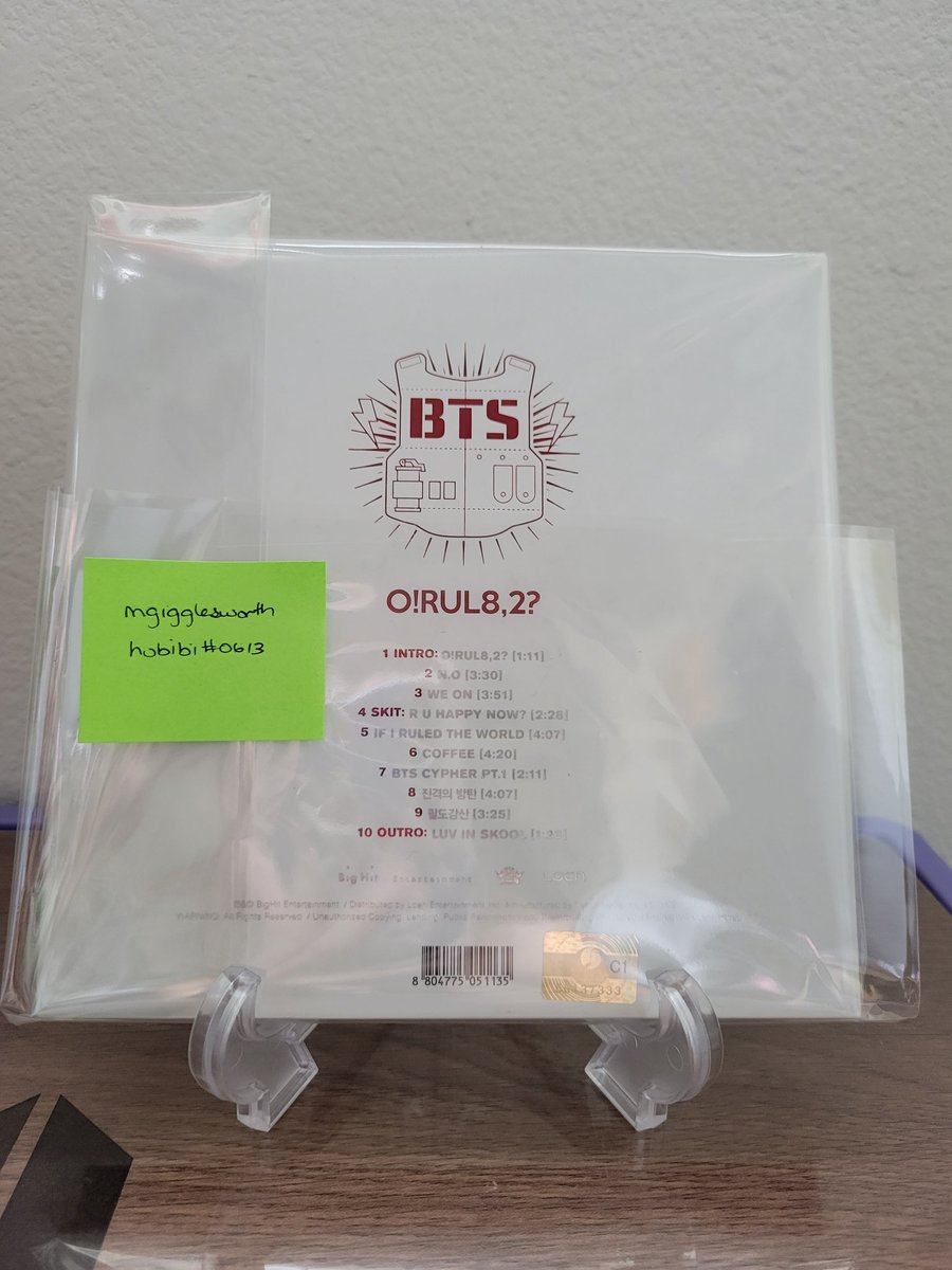 mGigglesworth's tweet photo. WTS: BTS Signed O!RUL8,2? [MWave]
$425 + shipping 

Please verify with your own sources for authenticity- I will not be answering questions re: authenticity 😊 album has kept in an archive grade sleeve it's entire life

Serious inquires only 
#wtsbts
#wtsbtsusa #btssigned https://t.co/fT9uC4OQwj