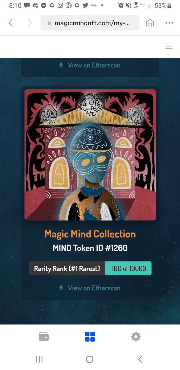 BozhoBella's tweet photo. I got another @MagicMindNFT on PreSale . I stand behind and support @AllAroundArtsy art and vision. Public mint 3/16 4pm, help support mental health, self-care and healing. Join us in the #MagicChat https://t.co/oWGYNDBIwj #NFTCommunity #WomeninNFTs #Nfts https://t.co/V7hHeUd8PO