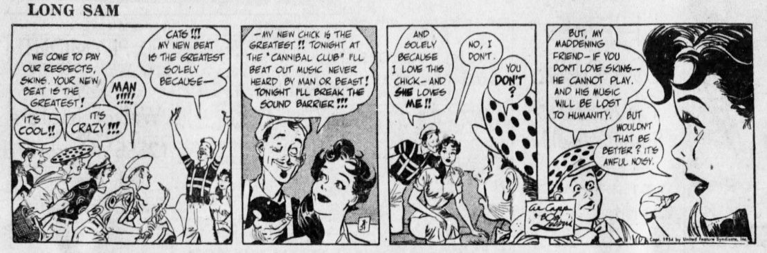 thereallongsam's tweet photo. “But, my maddening friend — if you don’t love Skins — — he cannot play. And his music will be lost to humanity.”
08/31/1954:
#longsam
#comics https://t.co/HAO4na2sUY