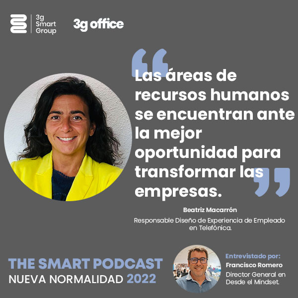 3gsmartgroup's tweet photo. 🆙📲 No hay mejor forma de empezar la temporada en #TheSmartPodcast que con Beatriz Macarrón, Responsable Global de Diseño de Experiencia de Empleado en @Telefonica

Escúchalo en Spotify: https://t.co/0gfmZDR2h7

#nuevanormalidad #personas #SlowChange https://t.co/l5NIH7OEUx