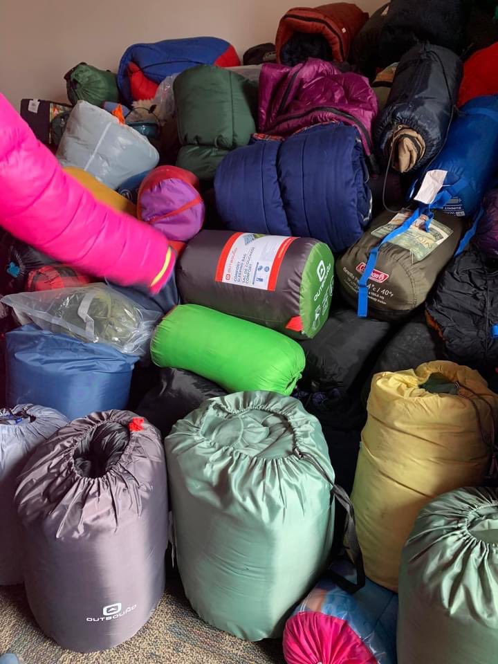 Pitmanme's tweet photo. Exciting to hear that much needed bedding that #Guelph residents have donated will be on a flight at 4am headed to Poland and could be in the hands of those that need them tomorrow night! Overall this batch was 226 sleeping bags. #operation5000
@scoutscanada @CamGuthrie https://t.co/aTFZiS44yg