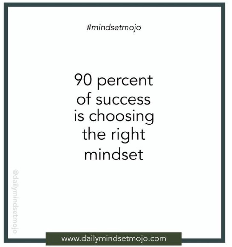 MindsetMojo's tweet photo. Day 75 - Daily Mindset Mojo
90 percent of success is choosing the right mindset. #mindsetmojo https://t.co/XuuBOxgdgs