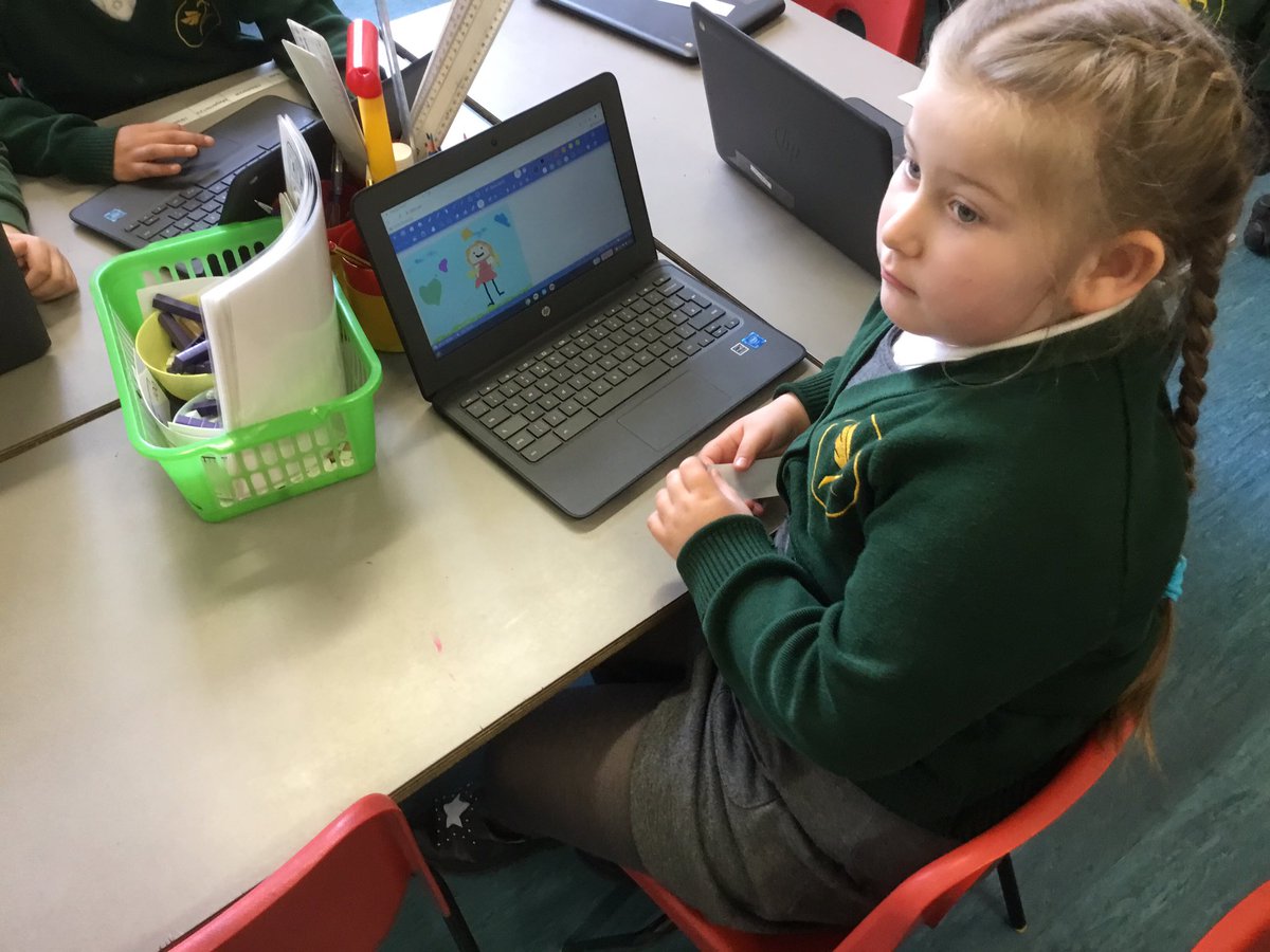 GoldfinchPrmry's tweet image. Year 2 have been learning to save and retrieve their work in computing. Miss Johnson was amazed to see them in action. #TechGeniuses