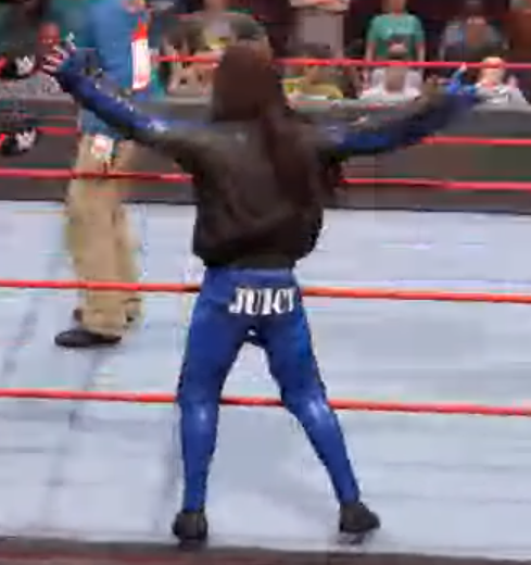 SqueezeUrBalls9's tweet photo. Guys please stop commenting "what a juicy dump truck you have", that is sexual harassment and I don't appreciate it. "Juicy" is the name brand of my latex skinny jeans, and I'm proud of my curves. If this continues you will be hearing from my lawyers. #COOLSWRESTLINGFEDERATION https://t.co/8uWrxw2O5Z