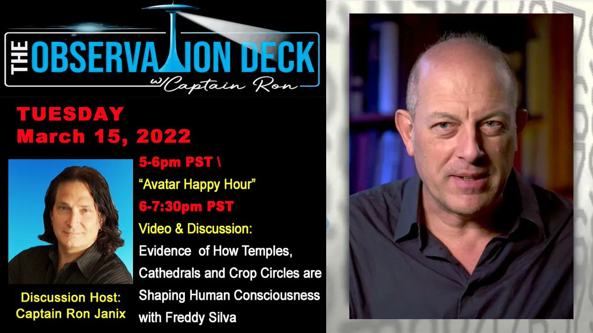 ObservationDK's tweet photo. Join us now on our platform! We're watching Evidence of How Temples, Cathedrals and Crop Circles are Shaping Human Consciousness with #FreddySilva
Click the link below to get a free pass!👇
https://t.co/aH6cNHZks0 https://t.co/7g7lF3WSKQ