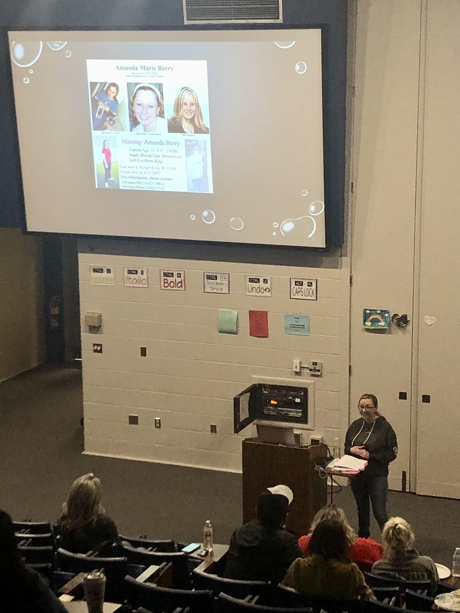 Tonight's presentation on Human Trafficking concluded our Parent University series. Thanks to <a href="/GeaugaCountySS/">Geauga County Social Services</a> for cosponsoring this night &amp; to Melanie GiaMaria, Detective John Morgan &amp; the incredibly brave &amp; strong Amanda Berry for sharing their knowledge &amp; experience <a href="/ChardonMS/">ChardonMiddleSchool</a>