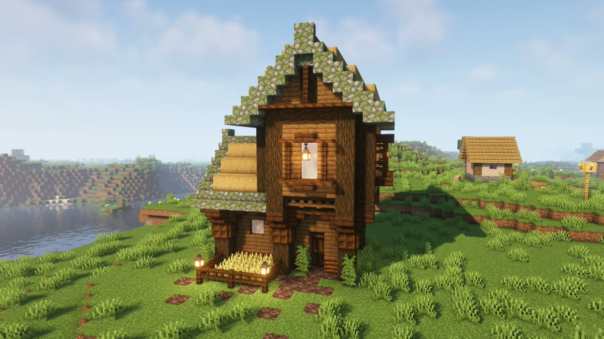 AdoroBuilds's tweet photo. Designed a simple 1 chunk starter home using Block Palette #5 by @blockpalettes! 

#minecraft #minecraftbuild #minecraftbuilds #mcbuild #mcbuilds #minecraftbuildinspo https://t.co/J2jzuBkoQF