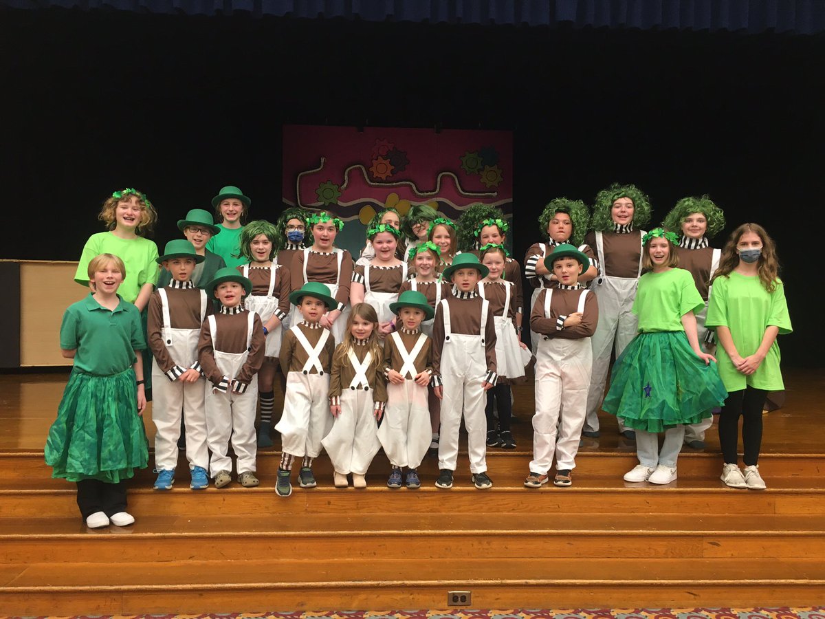 There's no earthly way of knowing Which direction they are going! ... but follow our #OompaLoompa’s on this #SWEET adventure! You may just catch a glimpse of one of our guest elementary Oompa Loompa’s! Grab your tickets now! #commUNITY #Falcons #CCMSPA #theaterkids
