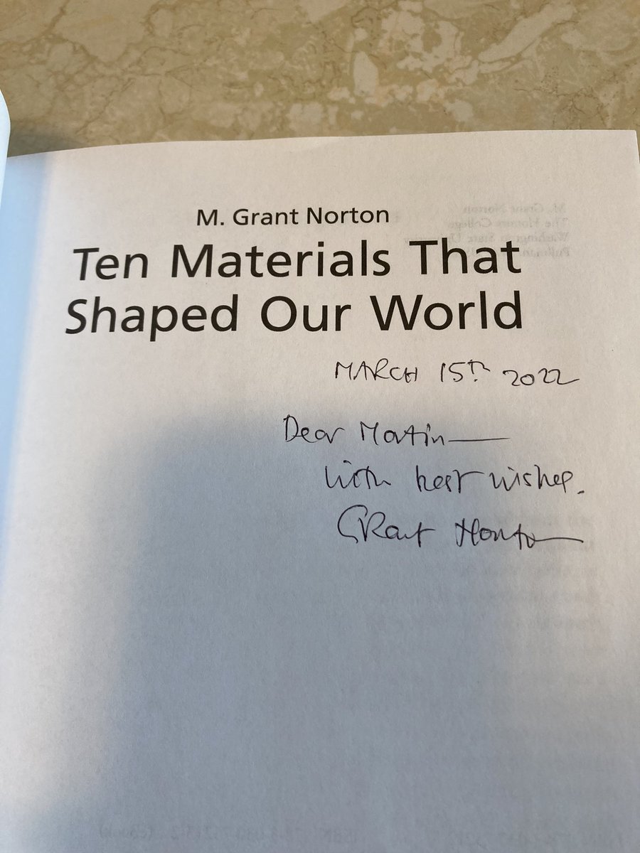 martindkd's tweet photo. Just got this book autographed by my Ph.D advisor.

A good read for those who are interested in the world of materials science! https://t.co/jqcCZGcE23