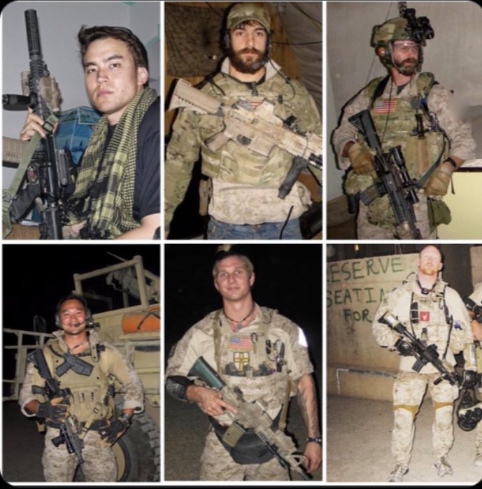 MilitaryHub01's tweet photo. What are you doing if theese legends knock on your door: Mike Glover, Cole Fackler, Tom Spooner, Tu Lam, DJ Shipley, and Robert ‘O Neil. 😎🔥 https://t.co/QL8yKkJmfM