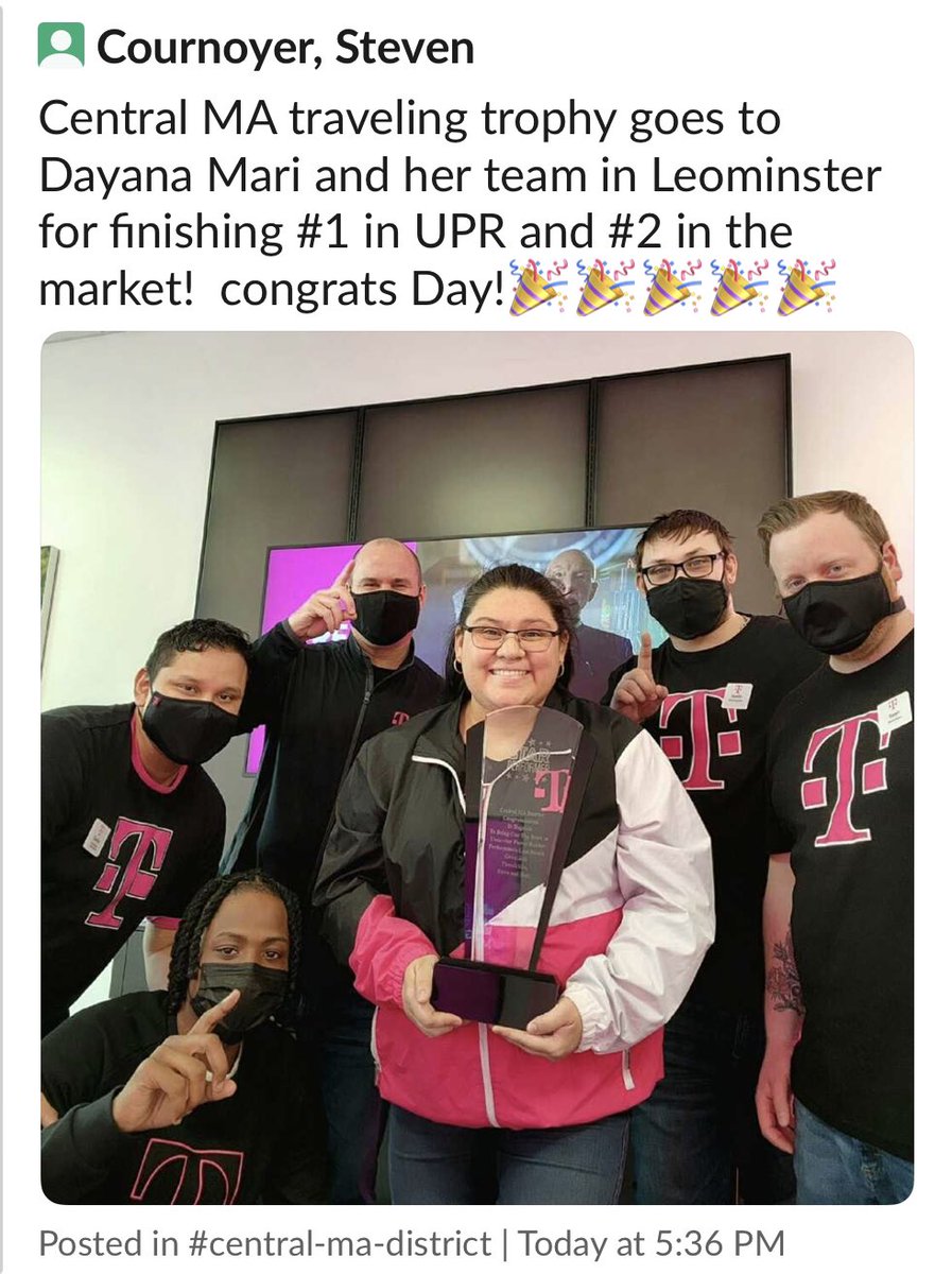 Super proud of my team 3SLA in Leominster! #1 in the district and #2 in the Market for February! #NEELITE
