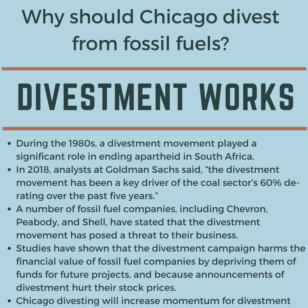 350_Chicago's tweet photo. On March 16th, Tweet your Chicago Alderperson during @350Chicago's Divestment Day of Action. Ask them to support the Fossil Fuel Divestment Ordinance. Tweets and Twitter handles can be found at:https://t.co/EzTl8acrD5 https://t.co/JHU5cShv9g