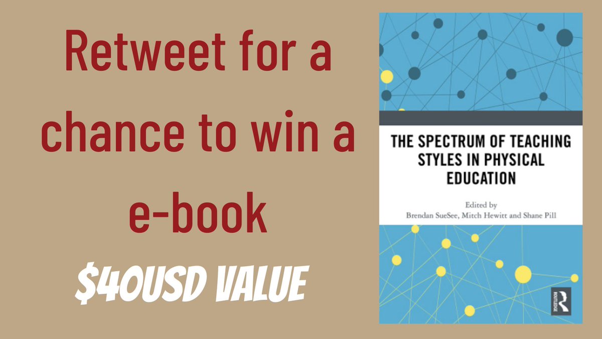 "Spectrum of Teaching Styles in Sports Coaching" with 
 @pilly66 <a href="/drmitch_hewitt/">Mitch Hewitt</a> coming up next Wed 23 March! Retweet for a chance to win a copy of the book! phase.community/phase-workshop…