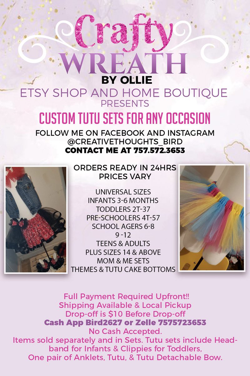 Ellis034Ms's tweet photo. Hi everyone, visit my https://t.co/bCTV1QGXA2 Shop CraftyWreathbyOllie...items for your little princess' special day! https://t.co/fcsI2lWHqm