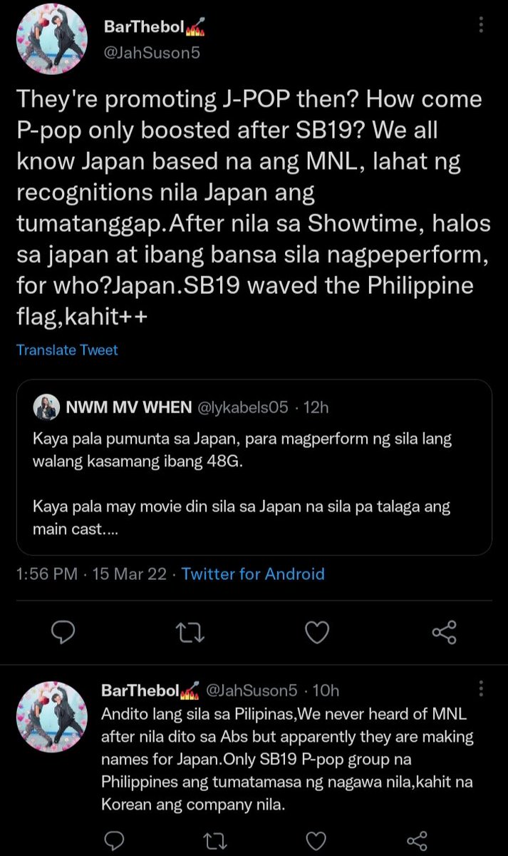 RamZoe2's tweet photo. Kahit ano na lang iniimbentong storya, mainvalidate lang ang MNL48. Ano ba akala mo sa MNL48, Japanese citizen? Gusto nyo talaga idol nyo lang may legit na contribution sa PPOP and pag other ppop groups eh invalid na? Anak ng tupa kayong mga invalidators. https://t.co/JF3Ap8GA0I