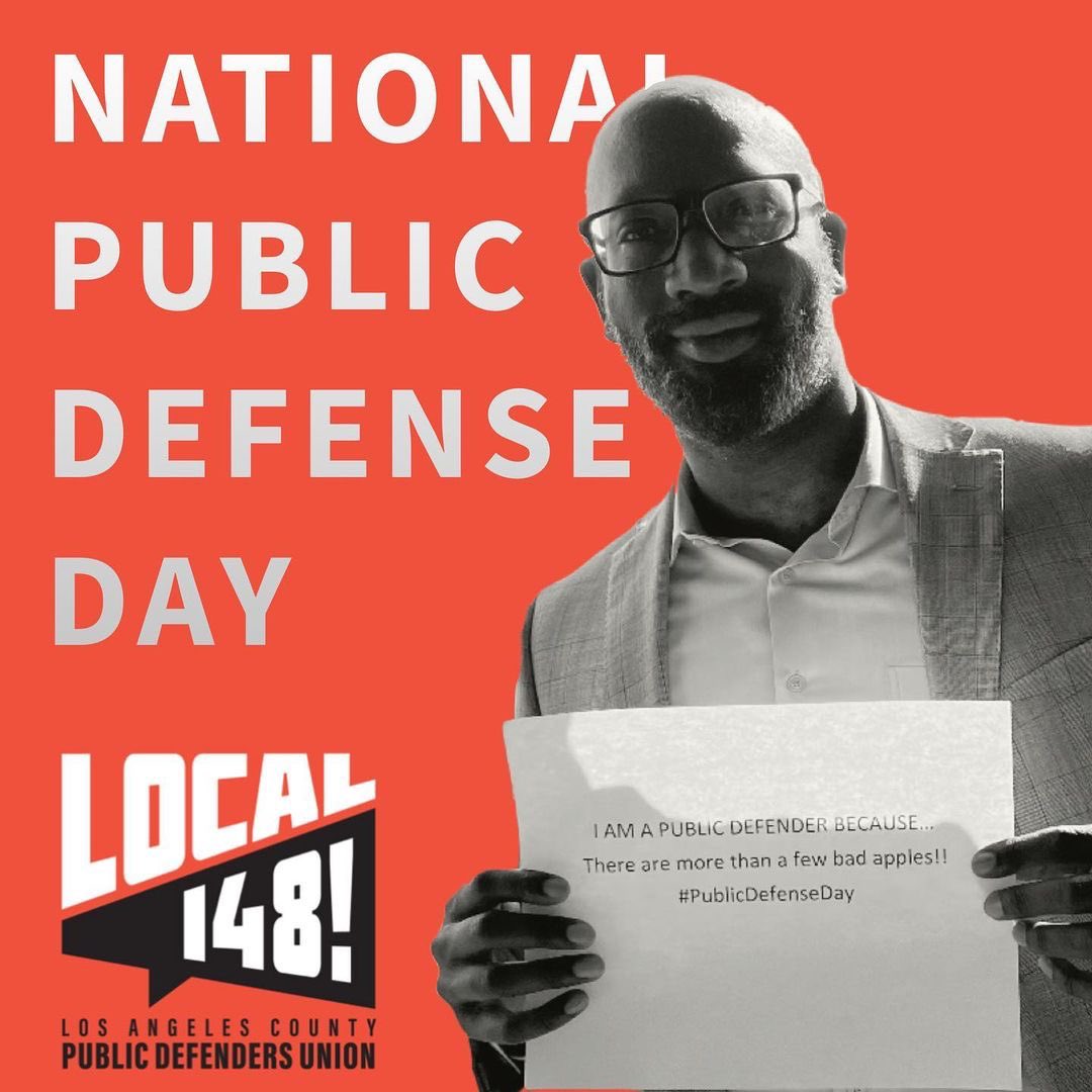 “I am a Public Defender because there are more than a few bad apples.” –Cliff Dorsey
 
#fundpublicdefense #unionstrong #indigentdefense #gideonsday #gideonvwainwright