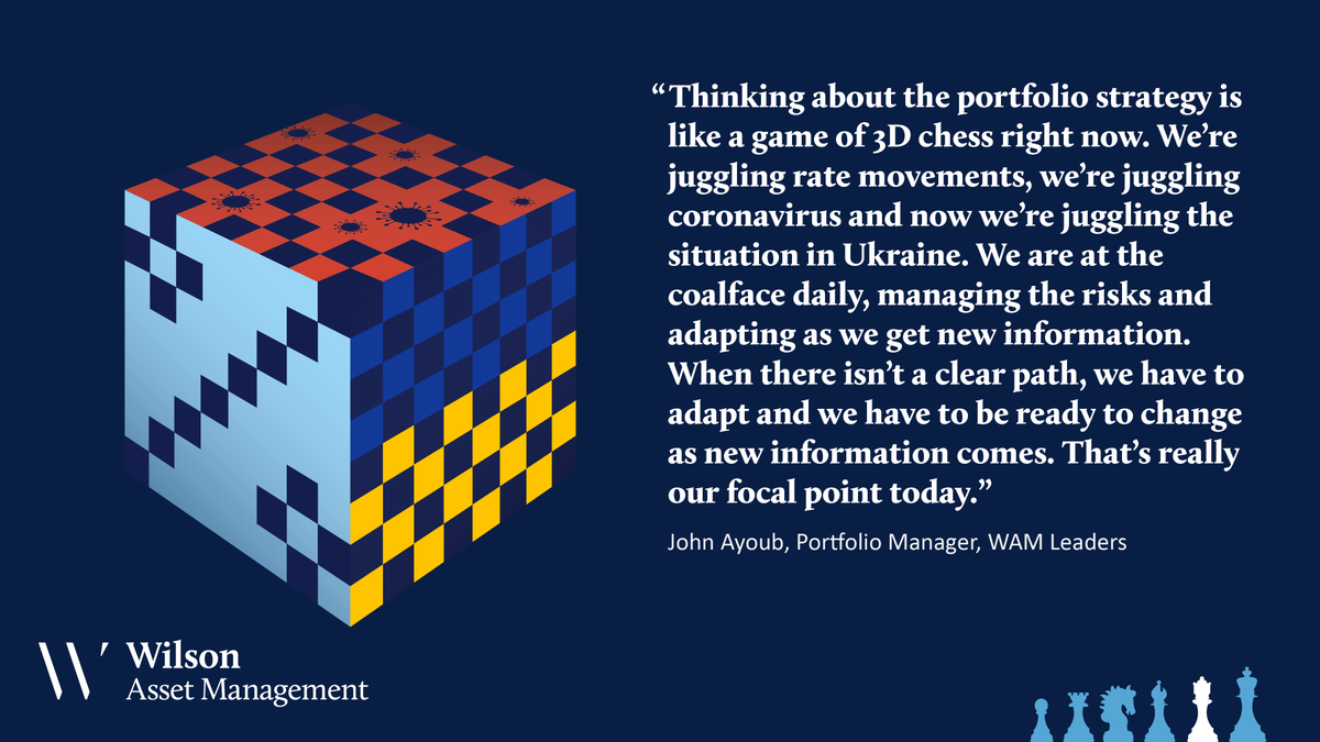 WilsonAssetMgmt's tweet photo. Read and listen to our WAM Leaders FY2022 Interim Results webinar where Portfolio Manager John Ayoub discussed the current macro environment in the equity market with Lead Portfolio Manager Matthew Haupt and Equity Analyst Anna Milne. 
https://t.co/8l9DrA6rhX https://t.co/4z8K0sOyCk