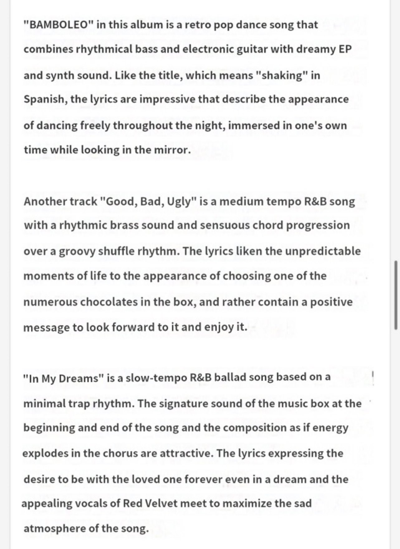 Shei Fmr Songs Details By Red Velvet Feel My Rhythm Pop Dance That Samples Bach S Air On The G String Rainbow Halo R Amp B Pop Dance Beg For