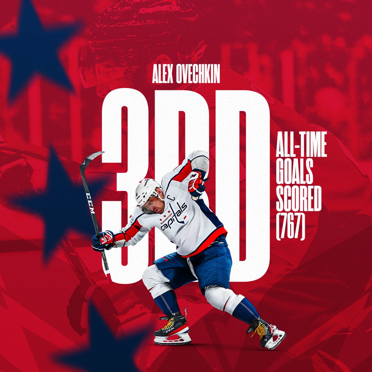 With career goal No. 767, Alex Ovechkin passes Jaromir Jagr for third on the all-time NHL goals list! 🚨