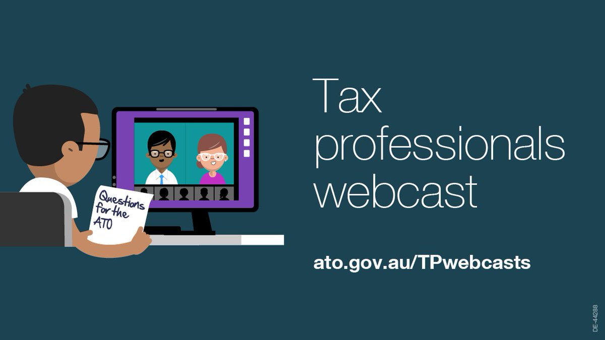 ato_gov_au's tweet photo. #TaxProfessionals: Our first webcast for 2022 is here! Tune in at 2pm AEDT on 17 March to hear about managing risk and more. More info @ https://t.co/Lci7ueOQUY https://t.co/tH9n23W2Re