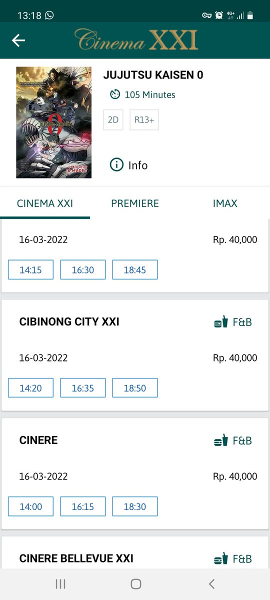 JPFBASE's tweet photo. Parah bangeeet masa jjk 0 lebih mahal 5rb dibanding tiket movie lainnya. Kan mengsedih sendeer *jpf 😭 https://t.co/3NxUz2AXyp