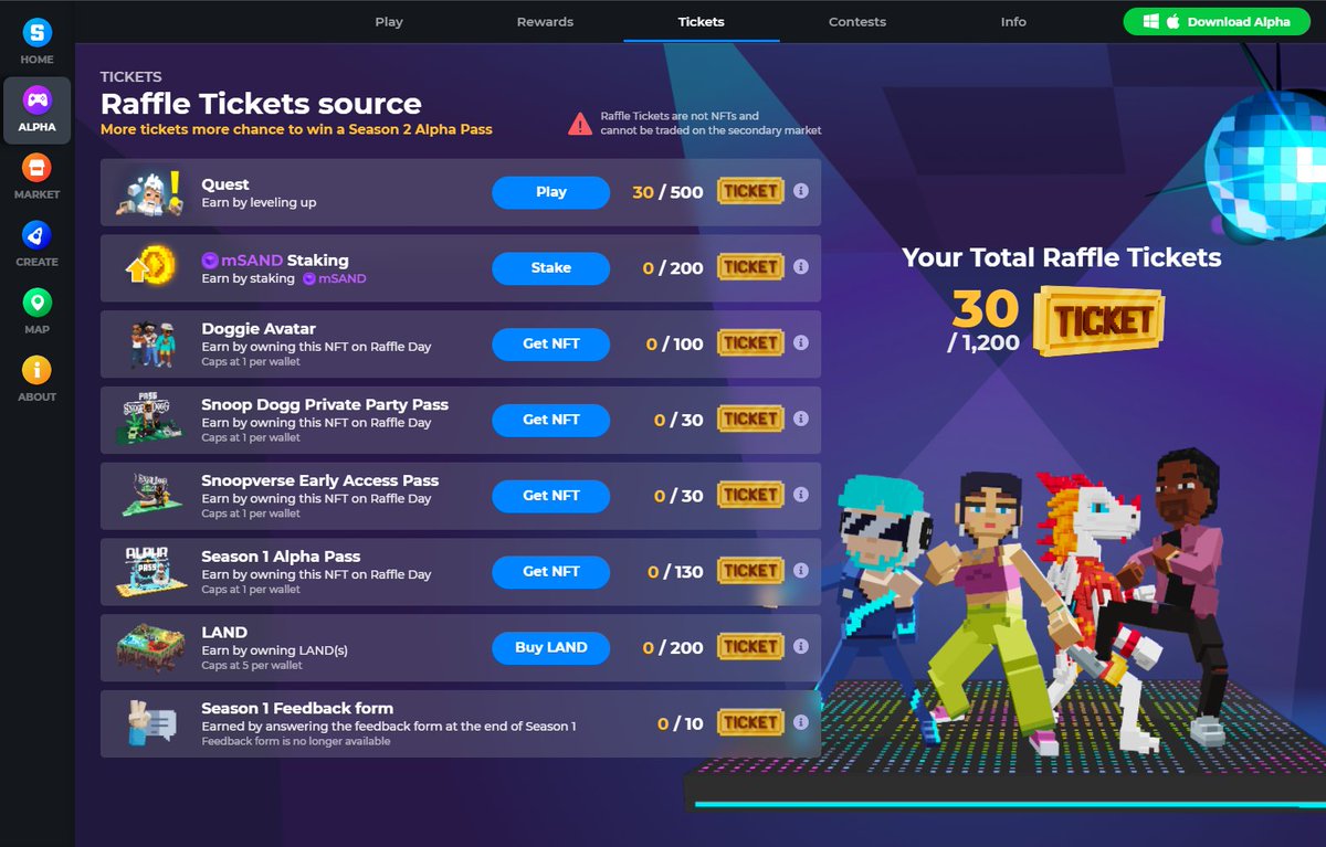 phanvyr's tweet photo. @TheSandboxGame I just participated in the daily #SandboxAlphaS2Contest for a chance to earn up to 1,000 $SAND! Starting March 14 -  Show your Raffle Tickets. Check out my screenshot below! 👇 #SandboxAlphaS2 https://t.co/EZA42oBQ6i