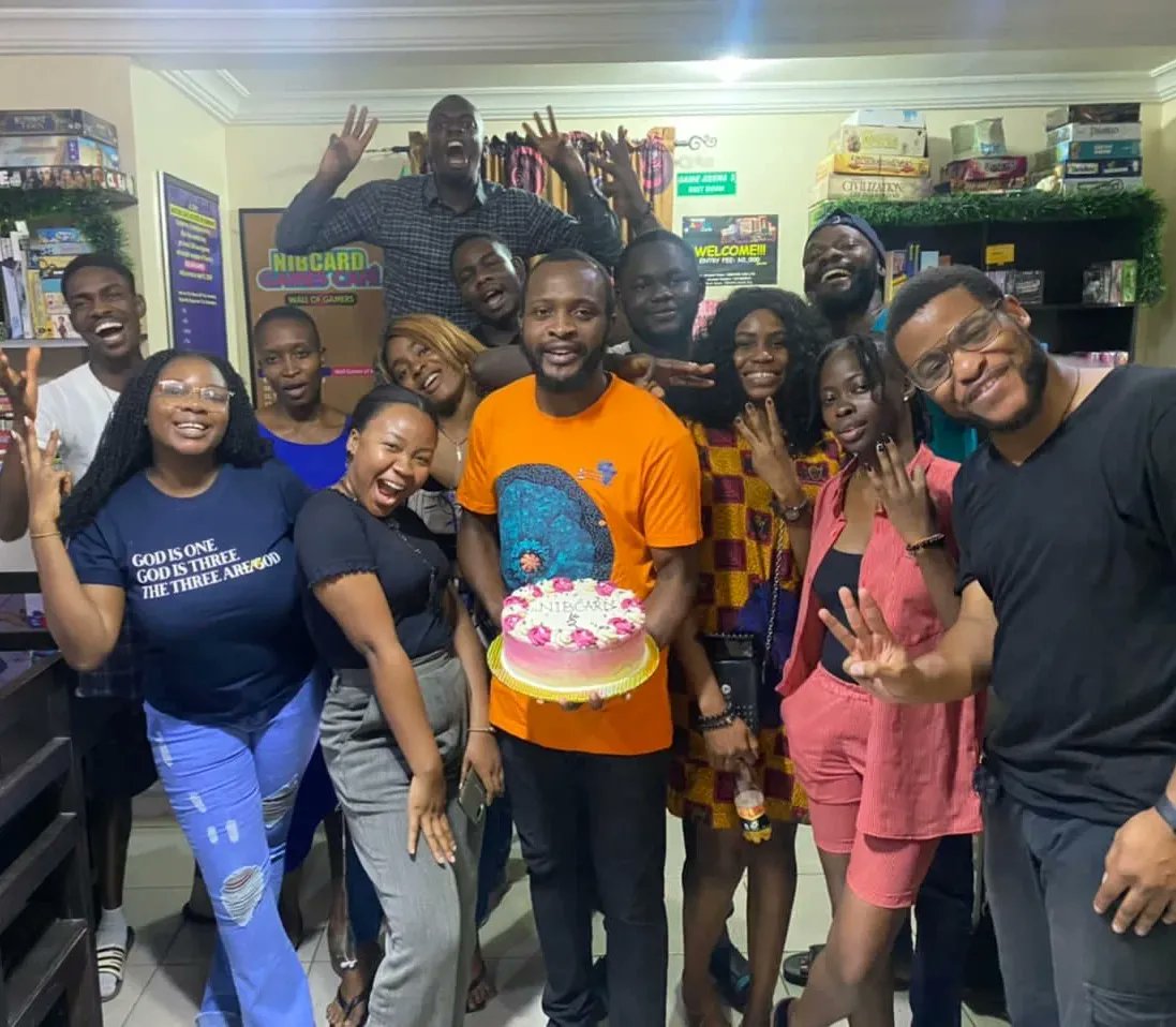 nibcardgames's tweet photo. About yesterday 🥳😃. Coinciding with our #PlaytestingTuesday, we also celebrated the cafés @ 3 😃.

Super thanks to the Game Masters and community for the cake, drinks and stuffs.

It was an awesome time☺️❤️🎲♟️🃏

#NIBCARDGamesCaféAt3 #TabletopGamesEnthusiasts #BoardgamesLove https://t.co/vB452NlxrG