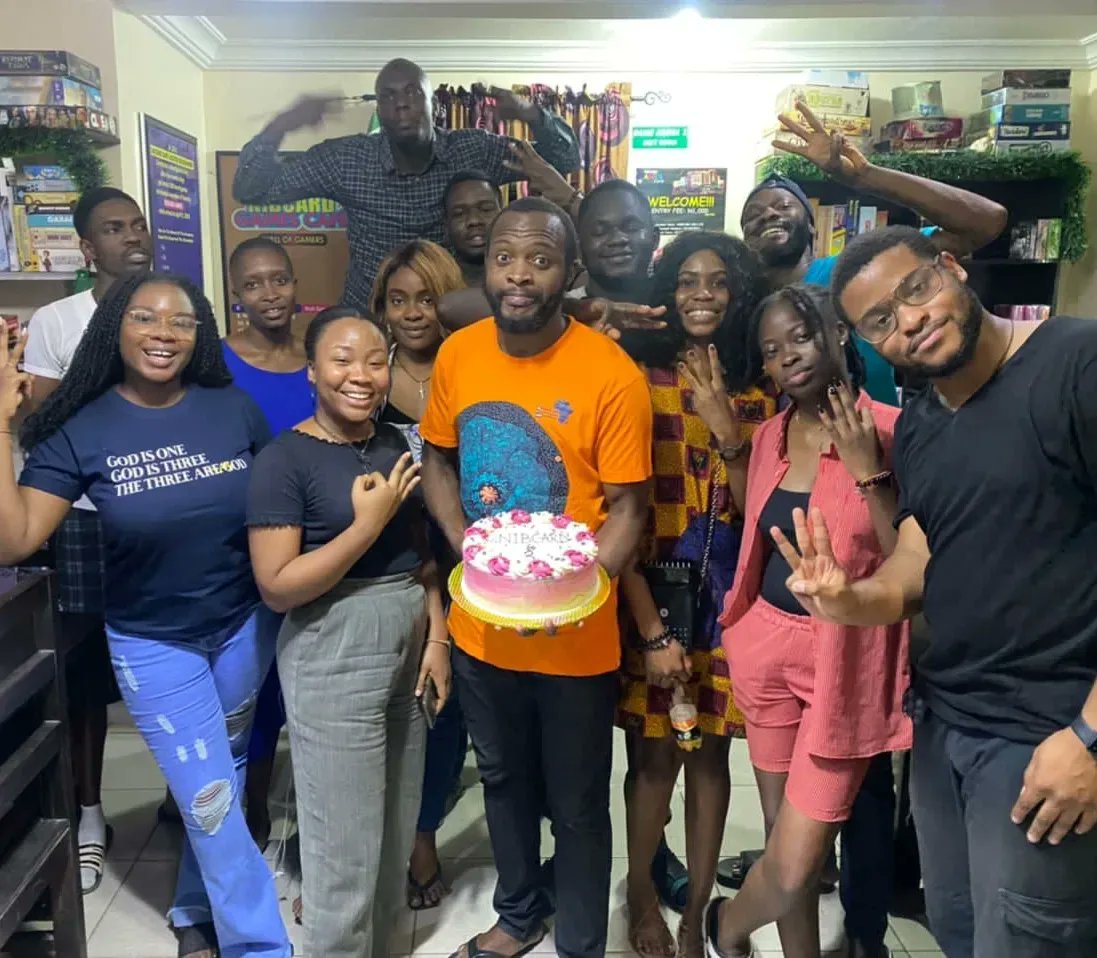 nibcardgames's tweet photo. About yesterday 🥳😃. Coinciding with our #PlaytestingTuesday, we also celebrated the cafés @ 3 😃.

Super thanks to the Game Masters and community for the cake, drinks and stuffs.

It was an awesome time☺️❤️🎲♟️🃏

#NIBCARDGamesCaféAt3 #TabletopGamesEnthusiasts #BoardgamesLove https://t.co/vB452NlxrG