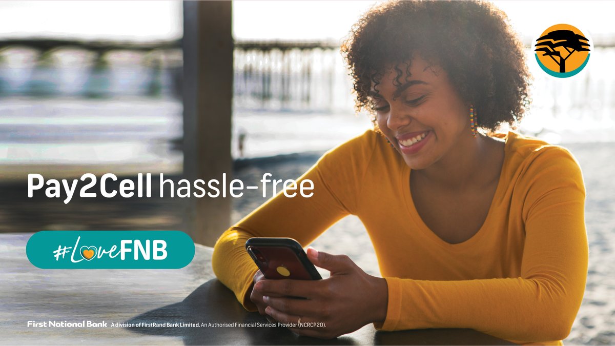 FNBSA's tweet photo. The FNB App allows u to make payments to other FNB customers at 0️⃣ cost with Pay2Cell📲.U don’t need acc details, just their cell # &amp; u can pay up to R3k 👉https://t.co/KWynDwNFC4

Reply using #LoveFNB &amp; tell us how Pay2Cell has helped u&amp;u could win a voucher worth up to R2,5k https://t.co/EfrYB9GN0o